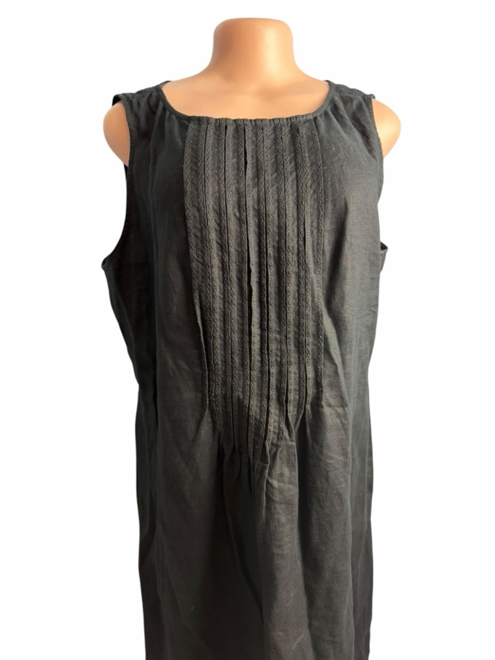 J. Jill Black Linen Shift Maxi Dress - Picture 3 of 10